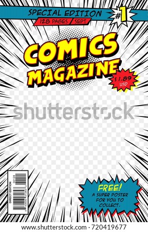 Download Comic Book Cover Template Vector Art Stock Vector ...