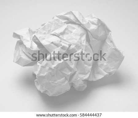 Lump Crumpled Paper Stock Photo (Royalty Free) 584444437 - Shutterstock