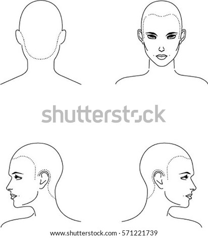 Face Outline Stock Images Royalty Free Images Vectors 