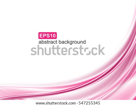 Vector abstract pink waves background.