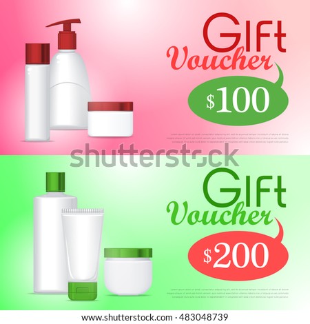 Discount coupons on beauty products vector free