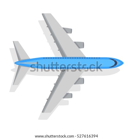 Airplane On White Background Isolated Vector Illustration Air Transport Travel Flight Airplane On White Background Isolated Vector Illustration Air Transport Travel Flight