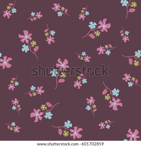 Cute Pattern Small Flower Stock Vector 625592864 - Shutterstock