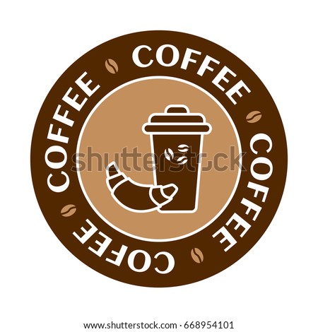 Coffee Croissant Stock Vectors, Images & Vector Art | Shutterstock