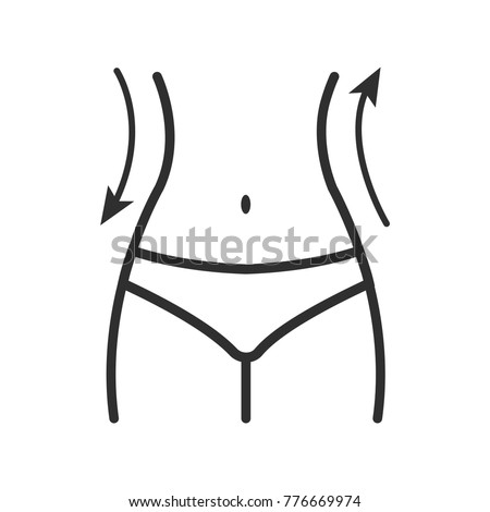 Women Waist Icon Silhouette Female Figure Stock Vector 776669974 ...