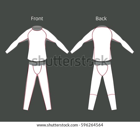 Download Tights Rashguard White Stock Vector 596264564 - Shutterstock