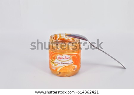 PUCHONG, MALAYSIA - 3, APRIL 2017 : Lady's Choice peanut butter. Lady's Choice is a product by Unilever, a British-Dutch company and the world's largest producer of food spread.