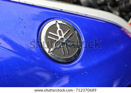 Kuala Lumpur, Malaysia, 2 September 2017: Yamaha logo. Yamaha Motor Company Limited is a Japanese manufacturer of motorcycles, marine products such as boats and outboard motors.