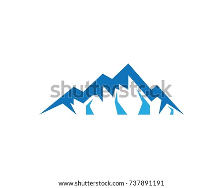 Mountains Sun Image Vector Design Stock Vector 210544924 - Shutterstock