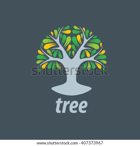 Vector Logo Tree Stock Vector 407373967 - Shutterstock