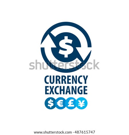 Vector Logo Currency Exchange Stock Vector 487615747 - Shutterstock