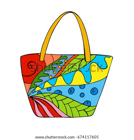 Picnic Basket Filled Food Cartoon Illustration Stock Vector 228109333 ...