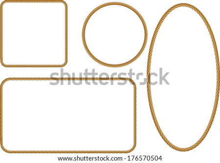 Rope Frame Stock Vector 176570504 - Shutterstock