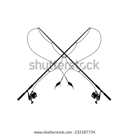 Isolated Fishing Rod Stock Vector (Royalty Free) 232187734 - Shutterstock