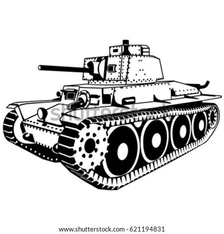 Tank Vector Stock Vector 621194831 - Shutterstock