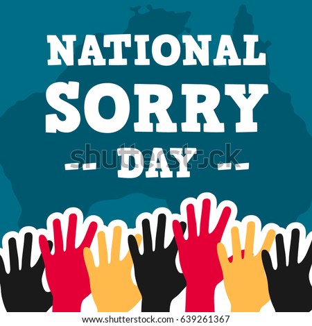 National Sorry Day Suitable Banner Poster Stock Vector ...