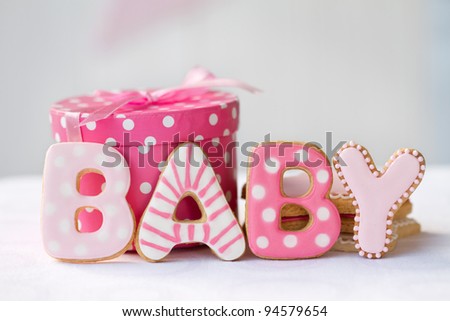 Baby shower cookies