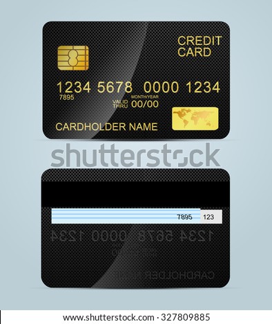 Credit Debit Card Mockup Stock Vector 551654356 - Shutterstock