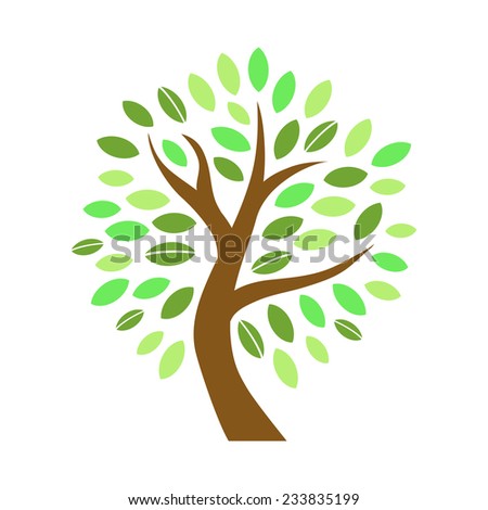 Set Tree Icons Illustrations Vector Illustration Stock Vector 79238914