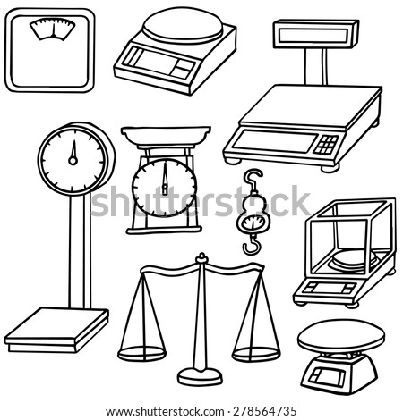 Set Different Libra Weight Measuring Instruments Stock Vector 67324273 ...