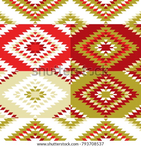 Seamless Pattern Turkish Carpet White Red Green Olive Khaki Colorful Patchwork Mosaic Oriental Kilim Rug Seamless Pattern Turkish Carpet White Red Green Olive Khaki Colorful Patchwork Mosaic Oriental Kilim Rug
