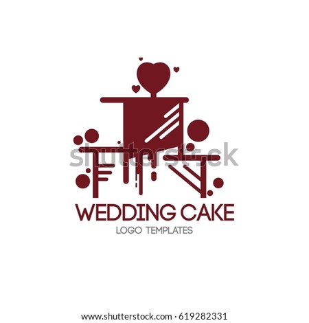 Cupcake Logo  Concept Simple Style Stock Vector 619281869 