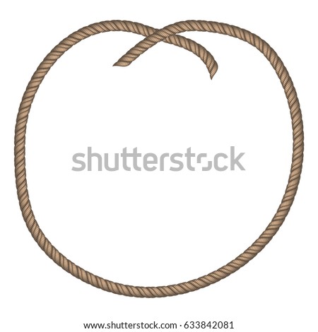 Download Circle Rope Border Ellipse Rope Vector Stock Vector ...