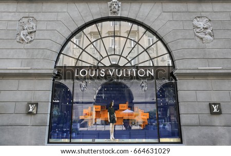 Louis Vuitton store - Ukraine, Kiev - June 17, 2017