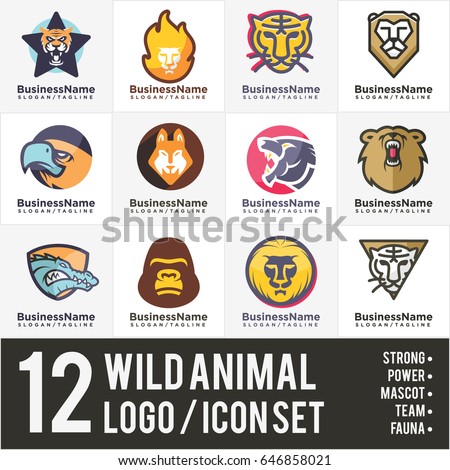 Wild Animal Logo - Icon Bundle