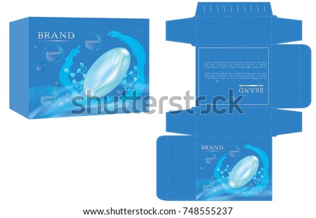 Packaging Design Soap Box Design Template Stock Vector 748555237 Shutterstock Soap Packaging Design Template