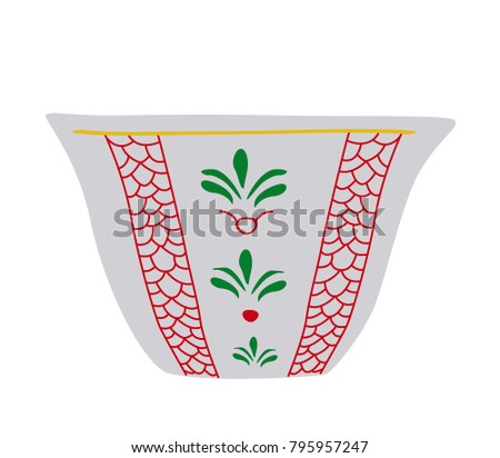 Traditional Lebanese Turkish Coffee Cup Traditional Lebanese Turkish Coffee Cup