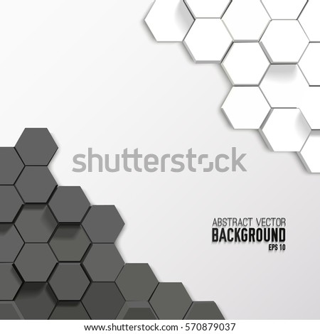 Geometric Abstract Mosaic Background Gray White Stock Vector 570879037 ...