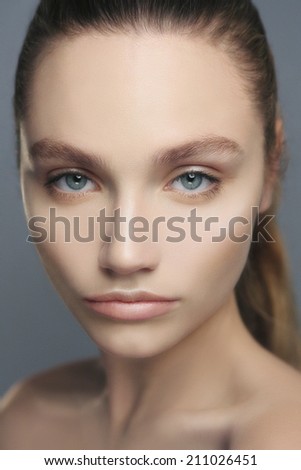 Portrait Beautiful Girl No Mouth Stock Photo 25712956 - Shutterstock