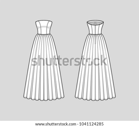 Prom Dress Sketch Stock Images, Royalty-Free Images & Vectors | Shutterstock