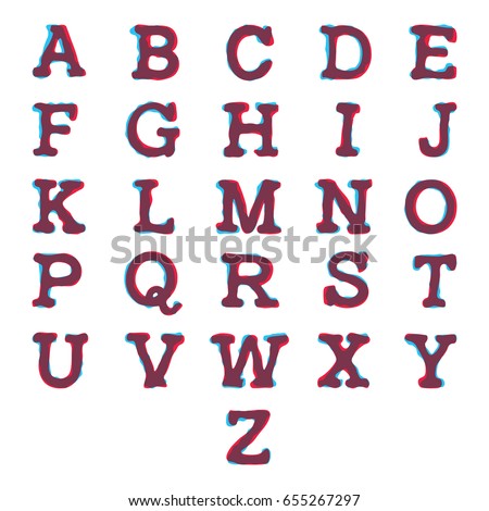 Worksheet Alphabet Counting In English english alphabet character font abc logos stock vector 655267297 formed by colorful overlay technique creative illustration