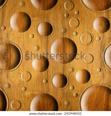 Bubble Decorative Wooden Pattern Seamless Background Stock ...