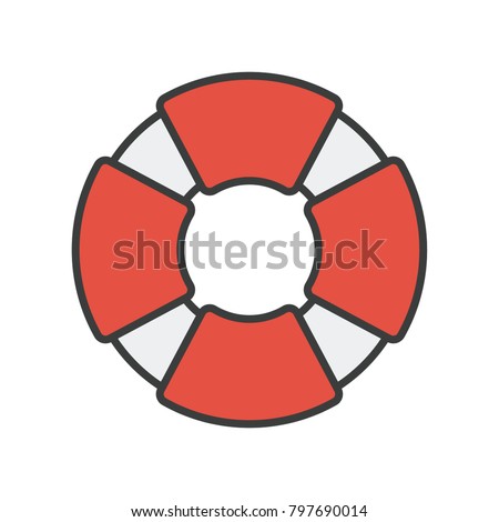 boat lifesaver vector stock vector royalty free 797690014