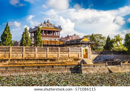 Imperial Royal Palace of Nguyen dynasty in Hue, Vietnam