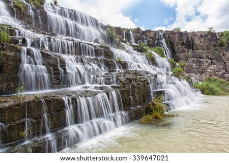 The Pongour waterfall near Da Lat city, Vietnam