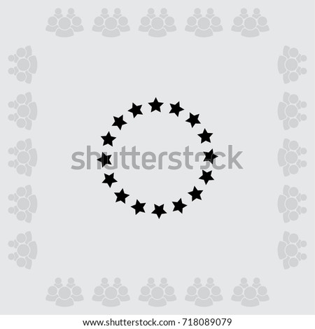 Stars Circle Vector Illustration Stock Vector 622093046 - Shutterstock