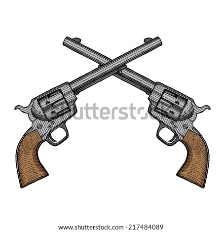 Crossed Pistols Stock Photos, Images, & Pictures | Shutterstock