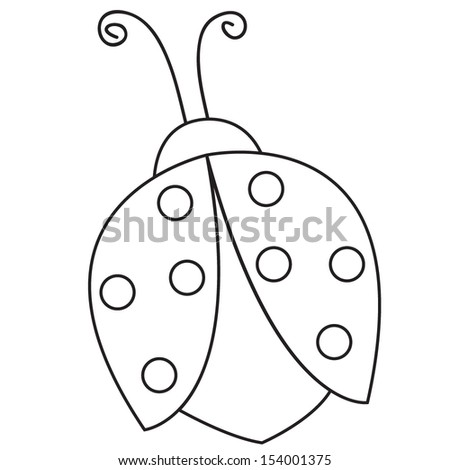 Lady-bug-outline Stock Images, Royalty-Free Images & Vectors | Shutterstock