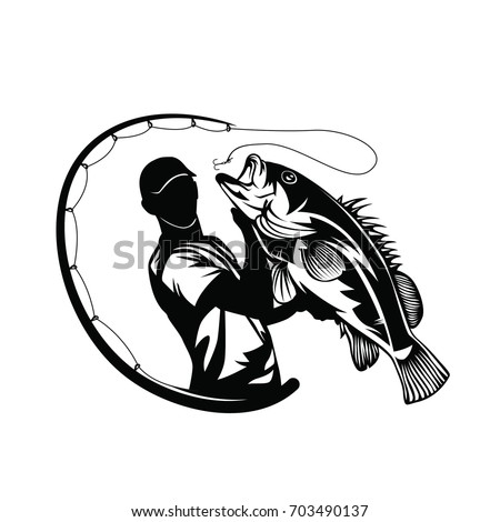 Download Fishing Logo Vector Stock Vector 703490137 - Shutterstock