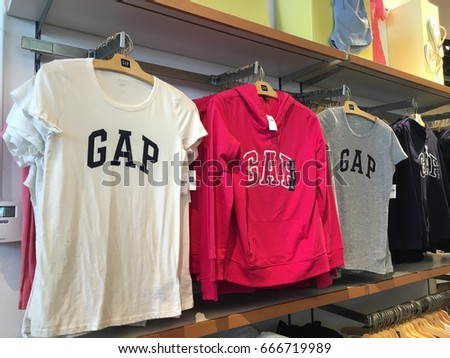 MIAMI BEACH, FLORIDA, JUNE 25, 2017: Gap Clothing Store