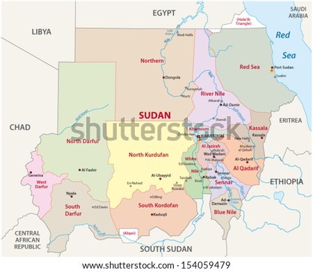 Sudan Map Stock Photos, Images, & Pictures | Shutterstock