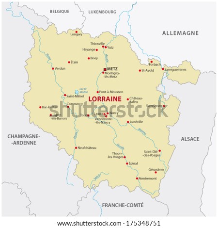 Lorraine region map Stock Photos, Images, & Pictures | Shutterstock