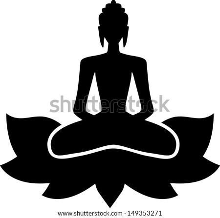 Buddha Lotus Stock Vector 149353271 - Shutterstock