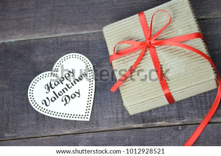gift present and old wood box gift present and old wood box