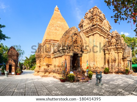 The towers of Po Nagar near Nha Trang in Vietnam