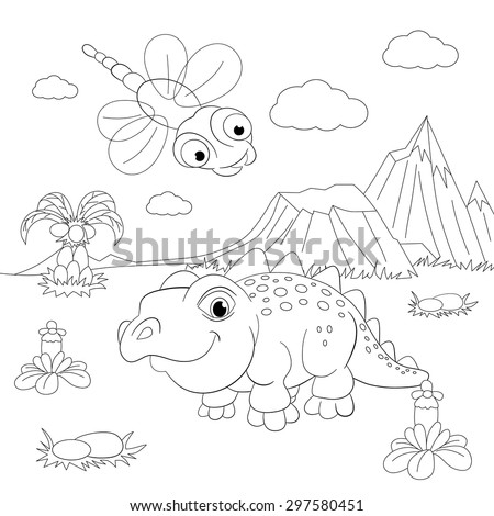 Dinosaur Landscape Stock Images, Royalty-Free Images & Vectors